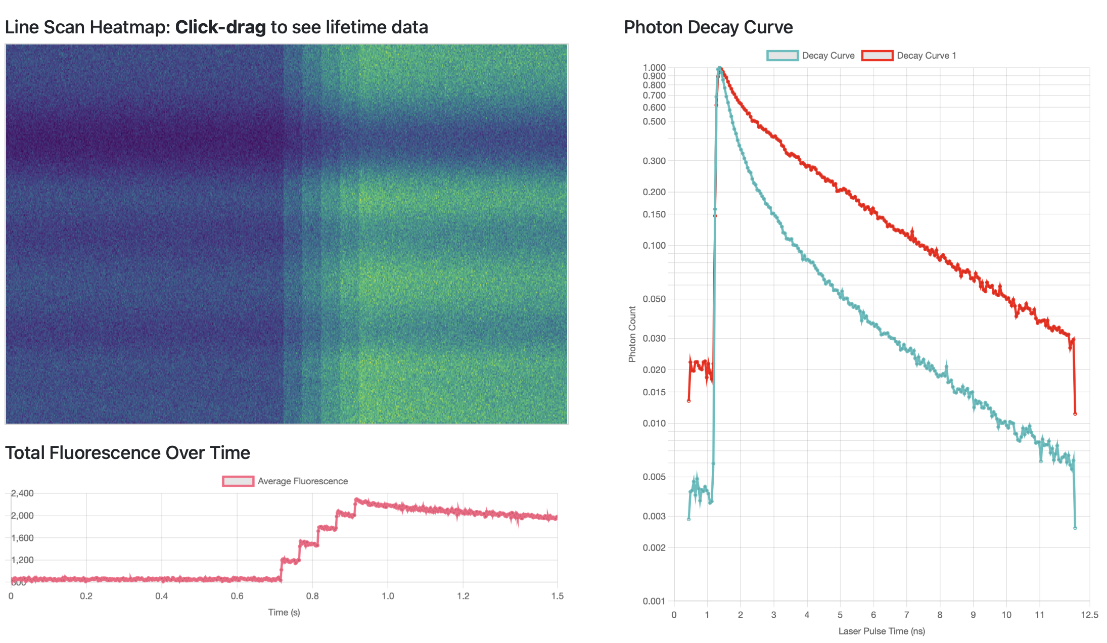 Example FLIM image for calcium concentration